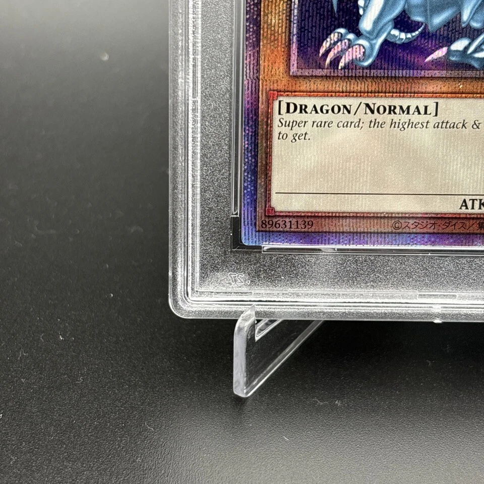 PSA 10 Occhi Blu Drago Bianco AC02-JP000 Carta Yugioh Rara Segreta Prismatica - Immagine 4 di 4
