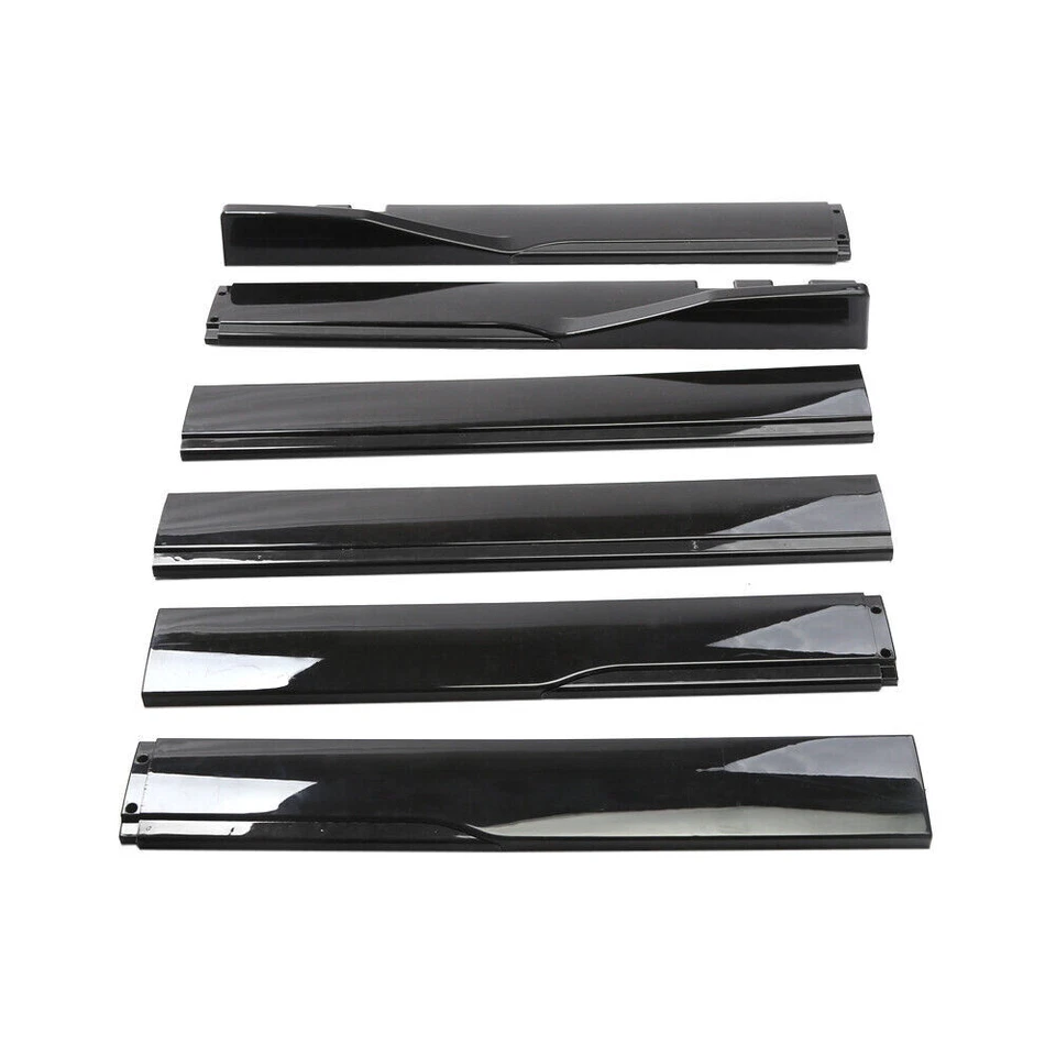 For Kia Optima Glossy Black 2.2m/86.6inch Side Skirt Extensions Rocker Lip Foto 4 de 4