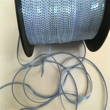 Flat Strung 3 mm Sequin Trim All Colours & Lengths 3 & 5 metres 