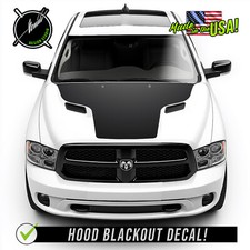 Hood Blackout Racing Stripes Style 8 - Fits 2009-2018 Dodge Ram Sport