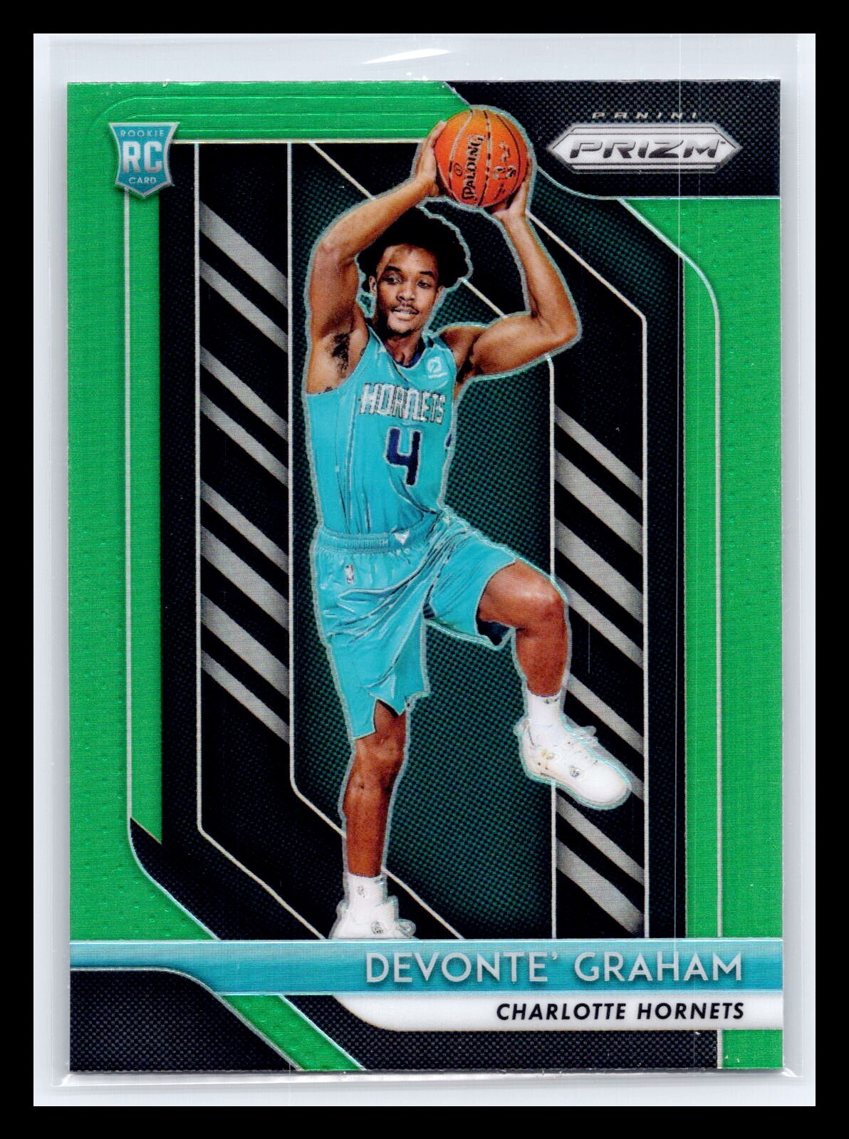 2018-19 Panini Prizm NBA #288 Devonte' Graham Green Prizm Rookie RC HORNETS