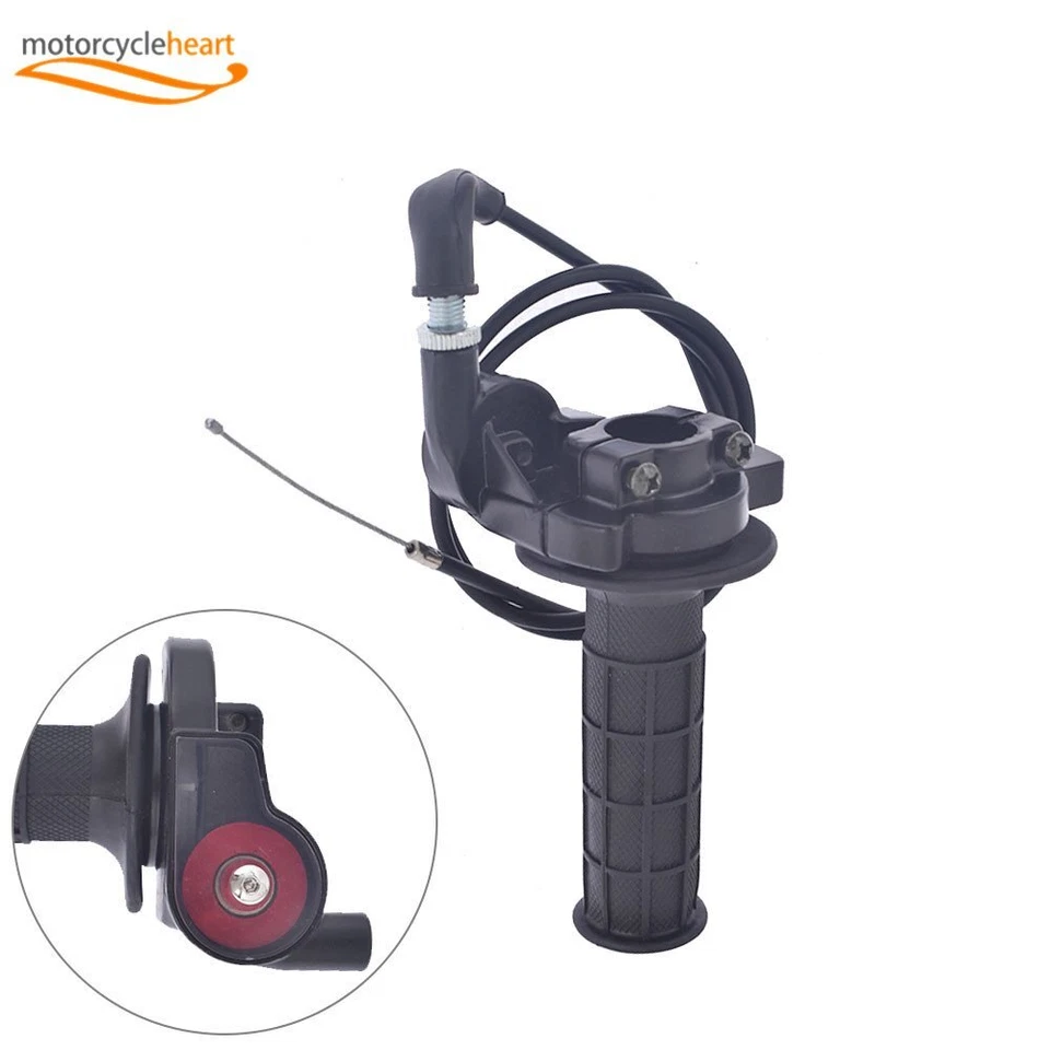 7/8" 22mm Twist Throttle Handle Grip with Cable 50-250CC ATV Dirt Bike - Image 4 of 4