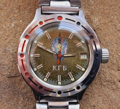 Vintage Vostok Amphibian KGB Watch Made in USSR Watch Soviet