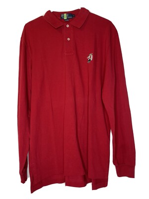 Polo Bear Skier Red Mens Large T Shirt Polo Ralph Lauren Teddy