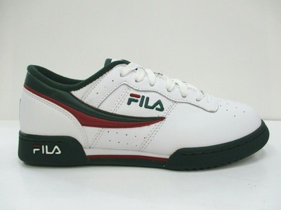 green and white fila shoes