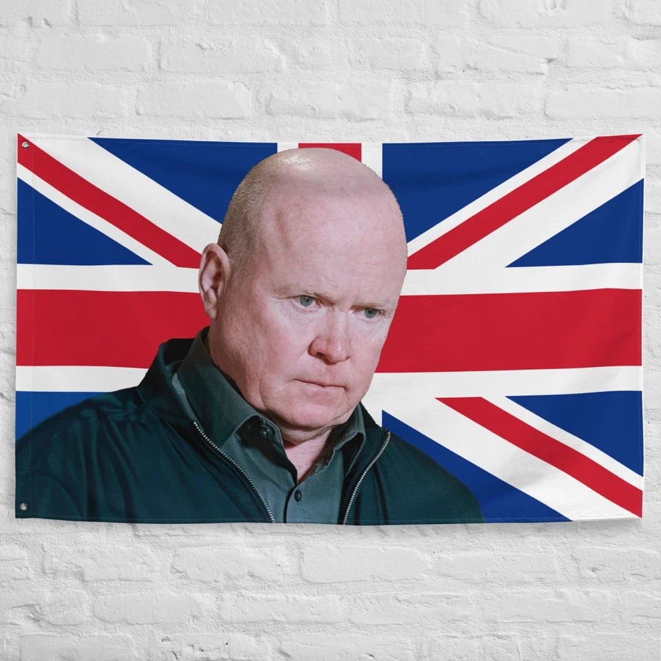 Phill Mitchell Flag - Eastender Legend Reino Unido Tapiz 34" X 56" Foto 2 de 4