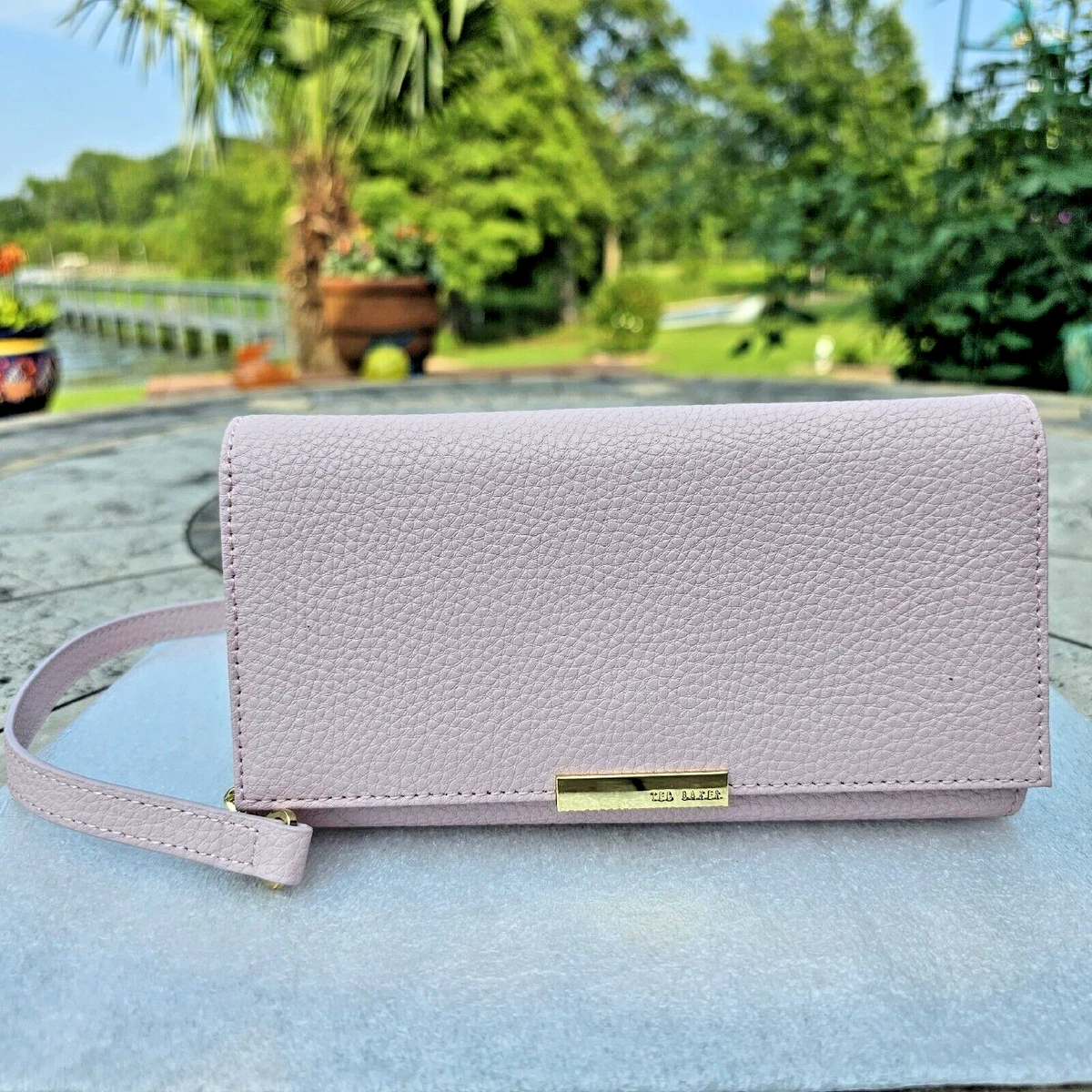 Pale pink ted baker purse sales