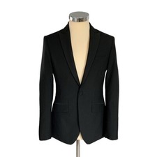 Black Evening / Tuxedo / Cruise / Ball / Party / Peak Lapel Dinner Jacket