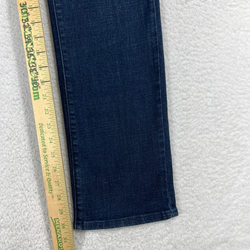 Levis 505 Straight Jeans Womens 30x32 (30x30) Blue Dark Wash Stretch Red Tab - Picture 5 of 10
