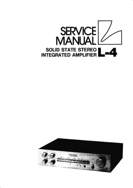 Service Manual-Anleitung für Luxman L-4