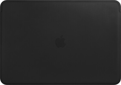 Original Apple MacBook Pro 15'' Leder Schutz Hülle Sleeve Schwarz (MTEJ2ZM/A)