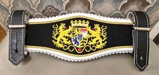 Bavaria Germany Leather Lederhosen Embroidered Chest Crest