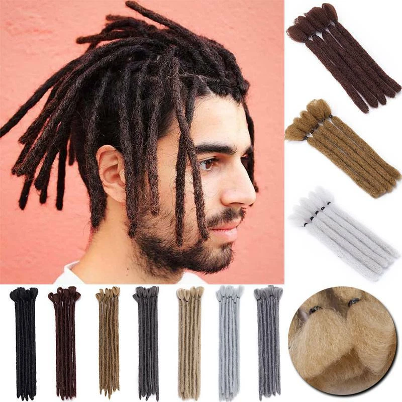 100% Real Twist Afro Short Handmade Dread Lock Hair Extensions Dreadlocks  Blonde