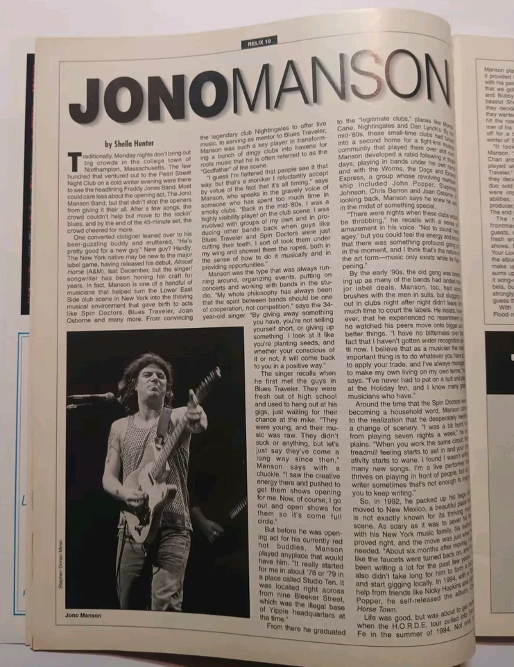 Relix Magazine June 1996 Jimi Hendrix The Radiators Summer Special Jerry Janis  - Image 4 of 4