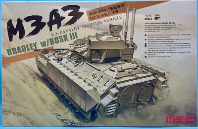 Meng SS-006 1/35 U.S. Cavalry Fighting Vehicle M3A3 Bradley w/BUSK III Brand New