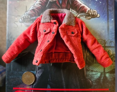 ThreeZero Stranger Things Lucas Sinclair rote Jacke lose Maßstab 1:6