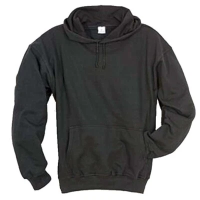 Sweat Capuche Relco Poids Lourd Capuche Pull Cravate Noir Neuf Vintage - Photo 1/4