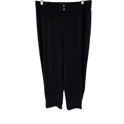Rubin Singer Studio Women's Reg. Crepe Knit Straight Leg Pant Black Medium Size
