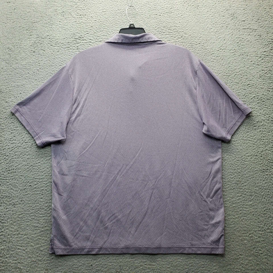 Ben Hogan Golf Performance Polo Shirt Men 2XL Multi Geometric Slit Short Sleeve - Image 2 of 4