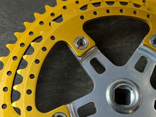 guarnitura crankset SUGINO MAXY GOLD 172,5 mm 52-42t square + BB NEW IN BOX NOS - Picture 24 of 24