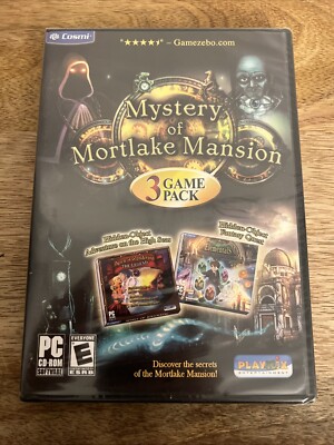 Mystery Of Mortlake Mansion 3 Pack Video Game Pc Cd-ROM E-Everyone (Factory Seal