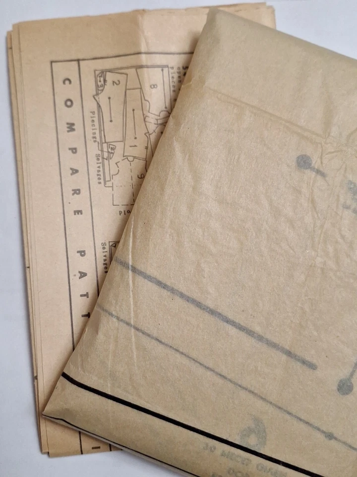 Disfraz Papá Noel Mascarada Traje Para Hombre 38 Butterick 6246 Costura Patrón Corte De Colección Años 50 Foto 2 de 4