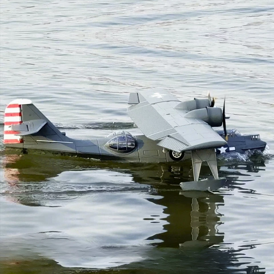 Dynam PBY Catalina V2 Grey Twin Engine RC Float Plane 1500mm 59" Wingspan - Image 2 of 4