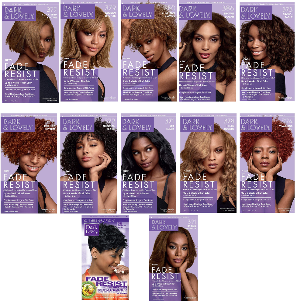 2X DARK AND LOVELY PERMANENT HAIR COLOUR DYE ALL COLOURS FREE TRACK  DELIVERY