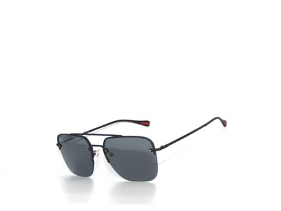 Prada Sport SPS54S DG0-5L0 59 Black Rubber Gray Mirror Sunglasses 54S | eBay