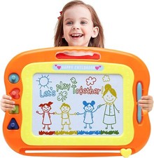 Magnetic Drawing Board Magna Kids Doodle Board,Toddler Toys For Girls Boys 3 4 5