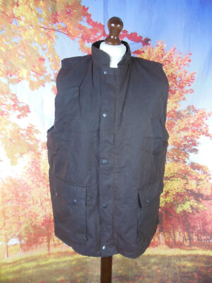 Country Wear by Stormafit England brown waxed cotton Wax Gilet. UK men's size XL