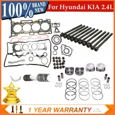 G4KJ 2.4L Engine Rebuild Pistons Gasket Overhaul Kit For HYUNDAI KIA 2011-2020