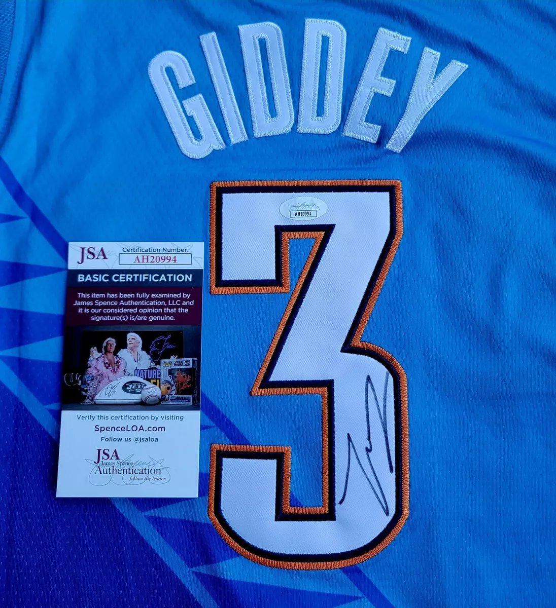 Josh Giddey Signed OKC Jersey