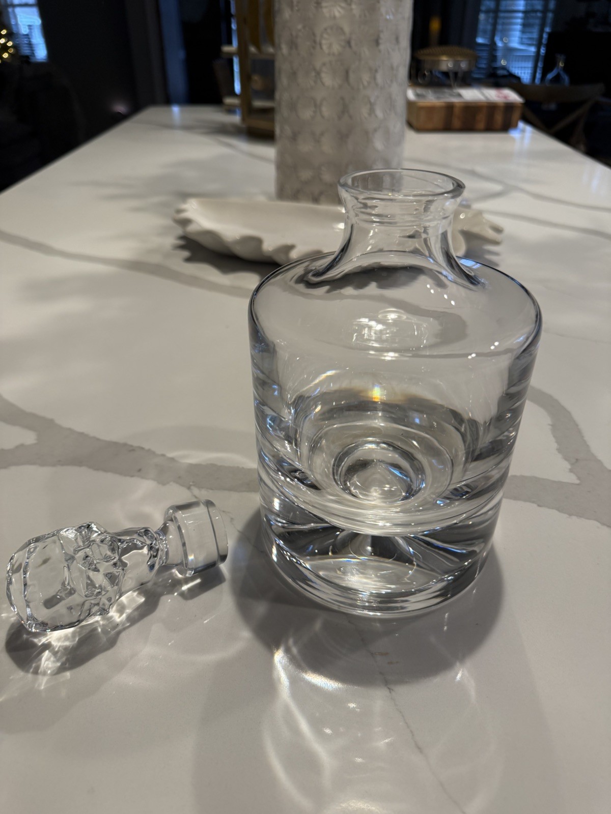 Crystal Skull Whiskey Decanter