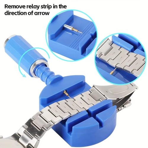 KIT RIPARAZIONE OROLOGI 147 PEZZI SET PER OROLOGIAIO APRICASSA CACCIAVITI CAMBIO - Foto 2 di 8