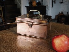 A Lovely Antique Copper Cash Box Money Box