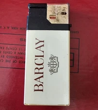 Vintage Scripto XL Tokai Corp BARCLAY Logo Lighter USA Works