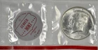 1964 D 50C BU Silver Kennedy Half Dollar in US Mint Cellophane