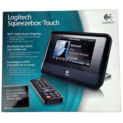 Logitech Squeezebox Touch Digital Media Streamer with Remote Black, Working XRC4