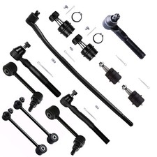 12pcs Front Tie Rod Ends Sway Bars Ball Joint For 2007-2017 Jeep Wrangler