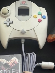 Sega Dreamcast Console Bundle 2 Controllers, 2x VMU, 1x Game Lot - no cords