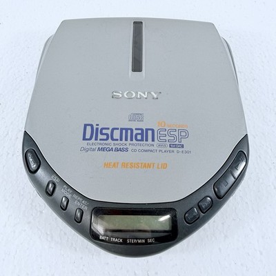 Vintage Sony Discman D-E301 Portable CD Player Walkman ESP Digital Mega Bass