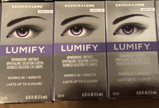 3 LARGE Lumify Eye Drops .25 FL oz (7.5ml) SEALED, Box Fresh Lot EXP: 2027+