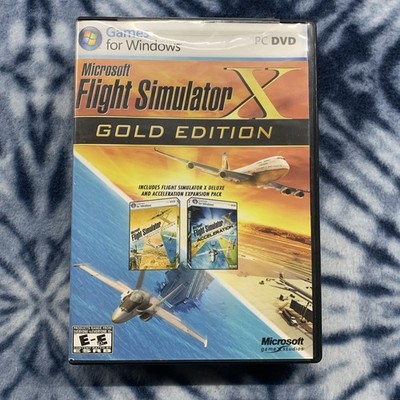 Microsoft Flight Simulator X Gold Edition PC Windows w/Acceleration Expansion