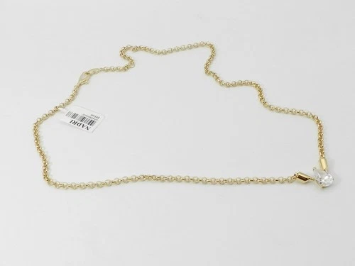 Nadri Cubic Zirconia Pear Solitaire Pendant Necklace, 16-18"