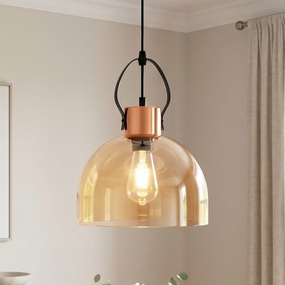 American Style Minimalist Glass Semi-circular Chandelier,8'dining Bar Table Lamp