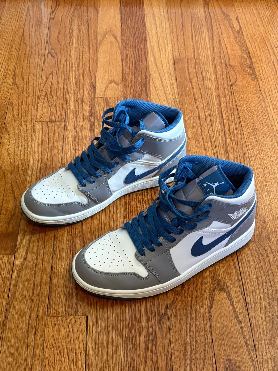 Preços baixos em Jordan 1 Mid True Blue | eBay