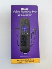 ROKU Voice Remote Pro Rechargeable  Hands-Free w/ Personal Shortcuts NIB NEW