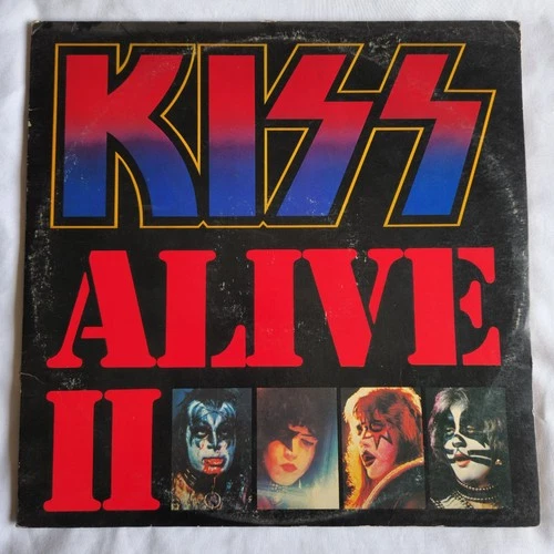 Kiss Alive II Vinyl Records LP Album 1977 Vintage Casablanca NBLP-7076-2 USA