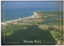 Postcard Siesta Key Aerial View Looking North Florida